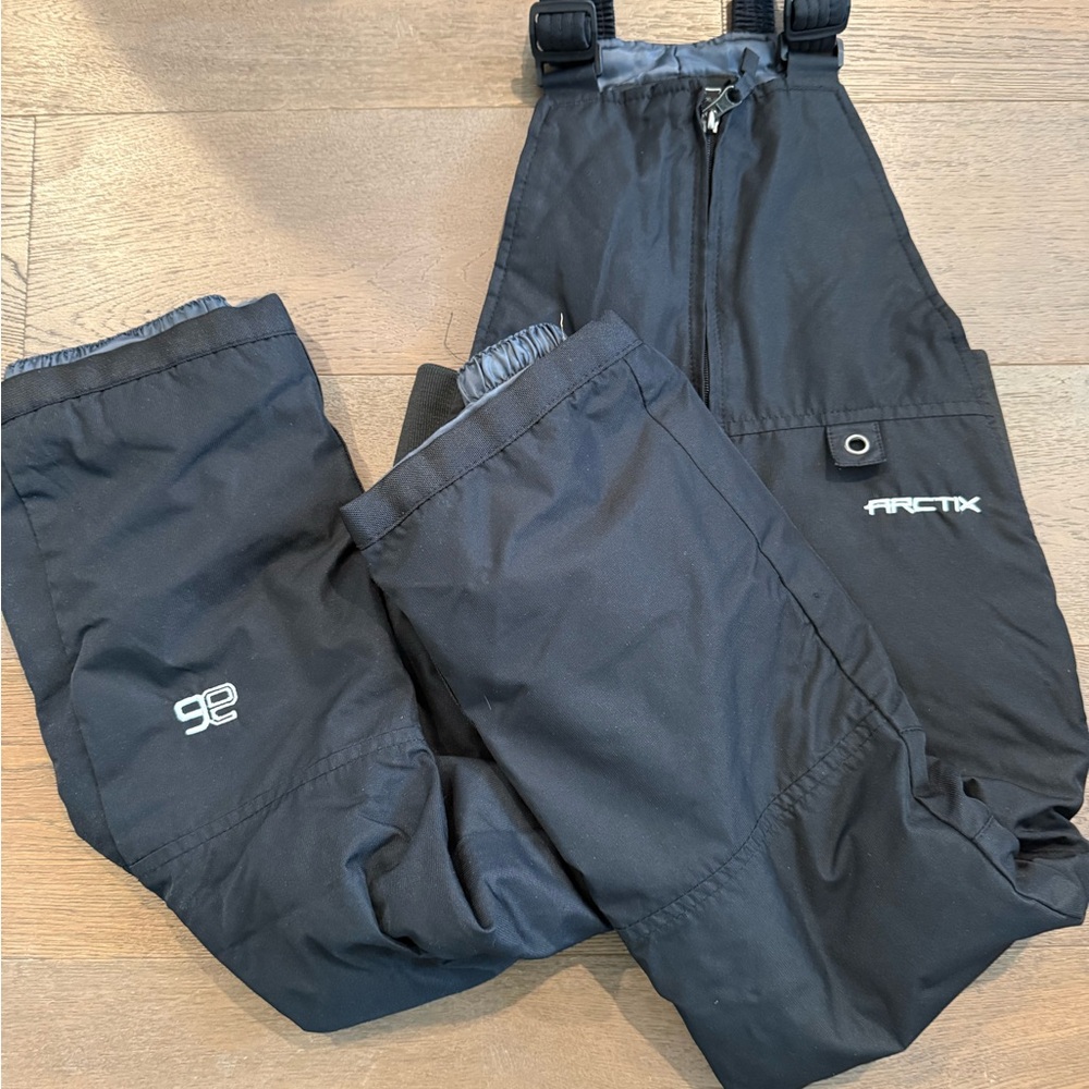 Arctix Kids Dark Gray Insulated snow overalls